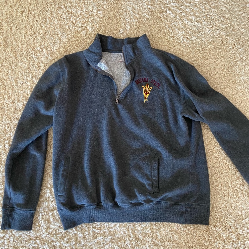 arizona state quarter zip college sweatshirt